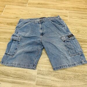 Vintage Polo Jeans Co. Ralph Lauren Y2K Baggy Denim Jean Shorts Jorts Mens 44